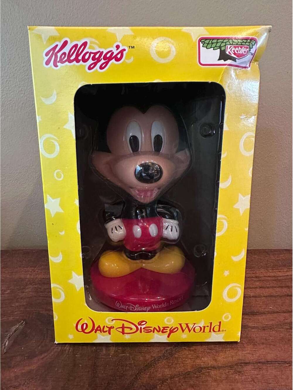 Vintage Walt Disney World Mickey Mouse Bobble Head Kellogg’s Keebler 2002